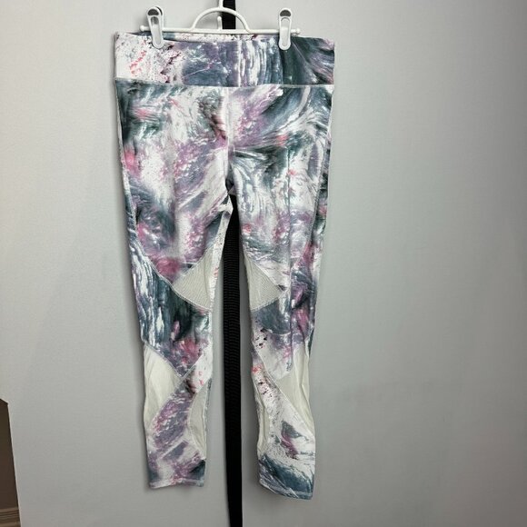 NWOT - Fabletics Marble leggings with mesh inserts - Size L - Picture 1 of 6